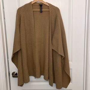 Allsaints Travelling Rib Ruana tan color)